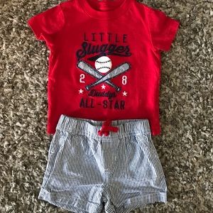 Baseball outfit 3-6 mo